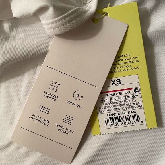 All In Motion Tank Top in White - Picture 9 of 10